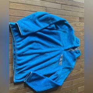 VTG Jachs Cabin Fleece Pullover Aqua Blue Sherpa Sweatshirt Men’s Large